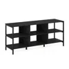 Furinno Classic Modern Living Tv Stand, Tv Entertainment Center With Open Shelves In Black