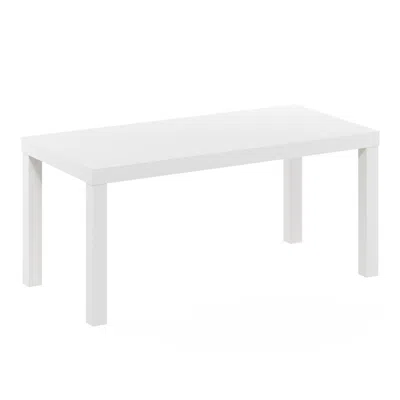 Furinno Classic Simple Coffee Table For Living Room, White