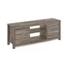 Furinno Classic Tv Stand With Storage For Tv Up To 65 Inch, Rustic Oak