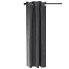 Furinno Collins Blackout Curtain 42x63 In. 1 Panel, Dark Grey