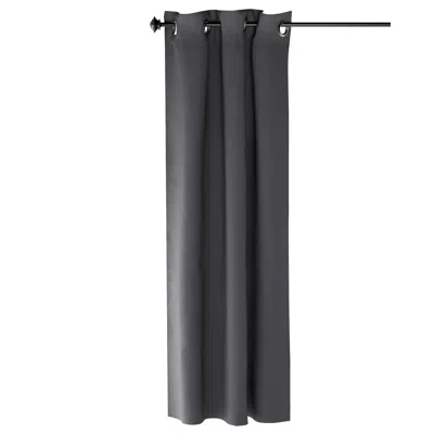 Furinno Collins Blackout Curtain 42x63 In. 1 Panel, Dark Grey In Gray