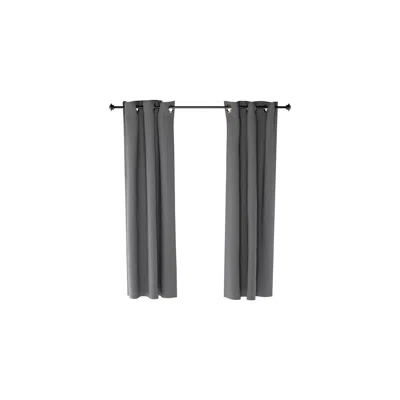 Furinno Collins Blackout Curtain 42x63 In. 2 Panels, Dark Grey