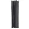 Furinno Collins Blackout Curtain 52x84 In. 2 Panels, Dark Grey