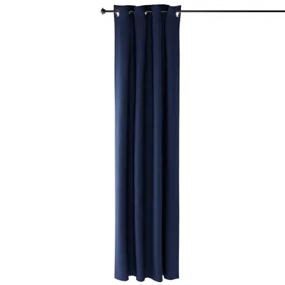 Furinno Collins Blackout Curtain 52x95 In. 2 Panels, Dark Blue