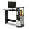 FURINNO COMPACT COMPUTER DESK, BLACK/GREY