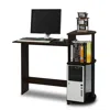 Furinno Compact Computer Desk, Espresso/black