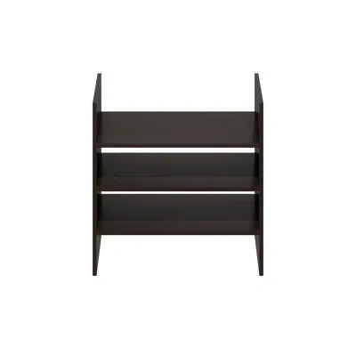 Furinno Cubicle 3-shelf File Organizer Cube Insert In Dark Oak