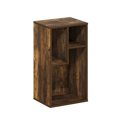Furinno Daly 3-cube Irregular Cubes Bookcase, Bookshelf, Storage Organizer, Amber Pine