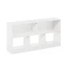 Furinno Daly 5-cube Horizontal 2 Tier Bookcase, Bookshelf, Storage Organizer, 47 Width