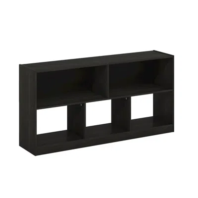 Furinno Daly 5-cube Horizontal 2 Tier Bookcase, Bookshelf, Storage Organizer, 47 Width