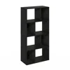 Furinno Daly 8-cube Irregular Cubes Bookcase, Bookshelf, Storage Organizer, Espresso