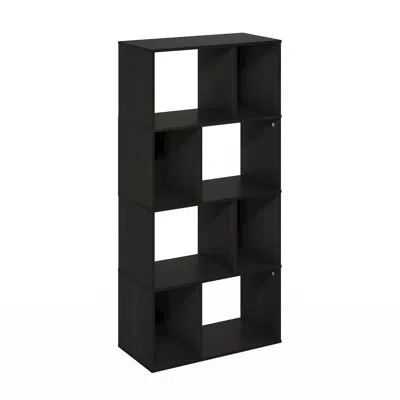 Furinno Daly 8-cube Irregular Cubes Bookcase, Bookshelf, Storage Organizer, Espresso