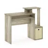 Furinno Econ Multipurpose Home Office Computer Writing Desk W/bin, Sonoma Oak/ivory