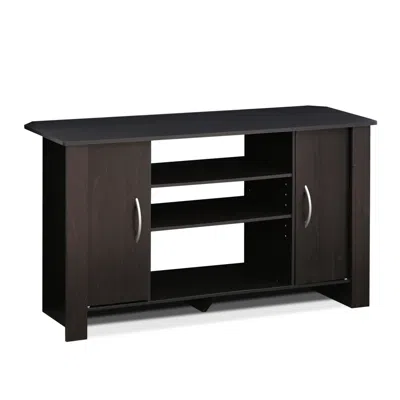 Furinno Econ Tv Stand Entertainment Center, Espresso In Brown