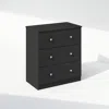 Furinno Frans Simple Design Console Table With 3 Drawers For Entryway, Living Room