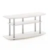 Furinno Frans Turn-n-tube 3-tier Tv Stand For Tv Up To 46, White Oak