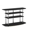 Furinno Frans Turn-n-tube 4-tier Tv Stand For Tv Up To 46, Black Oak