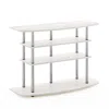Furinno Frans Turn-n-tube 4-tier Tv Stand For Tv Up To 46, White Oak