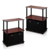 Furinno Go Green 3-tier 2-bins Multipurpose Storage Shelf, Set Of Two