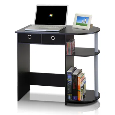 Furinno Go Green Home Laptop Notebook Computer Desk/table, Black/grey/black