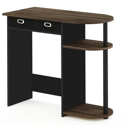 Furinno Go Green Home Laptop Notebook Computer Desk/table, Columbia Walnut/black/dark Brown, 11193cwn/bk/dbr