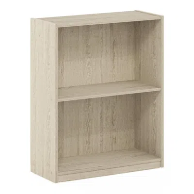 Furinno Gruen 2-tier Open Shelf Bookcase, Metropolitan Pine