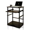 Furinno Home Laptop Notebook Computer Desk, Espresso/black