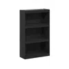 Furinno Jaya Enhanced Home 3-tier Adjustable Shelf Bookcase, Blackwood