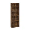 Furinno Jaya Enhanced Home 5-tier Shelf Bookcase, Amber Pine