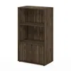 Furinno Jaya Kitchen Storage Shelf With Cabinet, Columbia Walnut