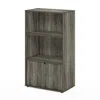 Furinno Jaya Kitchen Storage Shelf With Cabinet, French Oak Grey