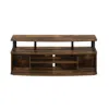 Furinno Jaya Large Entertainment Center Hold Up To 55-in Tv, Amber Pine/black