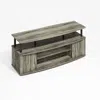 Furinno Jaya Large Entertainment Center Hold Up To 55-in Tv, Grey Oak/black