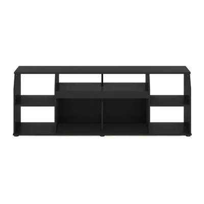 Furinno Jaya Large Media Console Table With Led For Tv Up To 65-inch, Americano