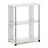 Furinno Jaya Simple Design Bookcase, White Oak/chrome