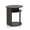 Furinno Jaya Simple Design Oval End Table, Walnut,
