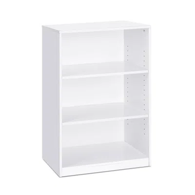 Furinno Jaya Simple Home 3-shelf Bookcase, White