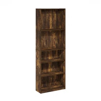 Furinno Jaya Simply Home 5-shelf Bookcase, Amber Pine In Brown
