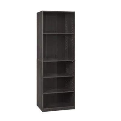 Furinno Jaya Simply Home 5-shelf Bookcase, Cc Espresso In Brown