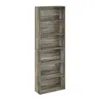 Furinno Jaya Simply Home Free Standing 6-tier Open Storage Bookcase, French Oak