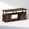Furinno Jaya Utility Design Coffee Table, Amber Pine/black