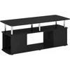 Furinno Jaya Utility Design Coffee Table, Americano, Stainless Steel Tubes
