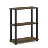 Furinno Jaya Utility Design Coffee Table, White Oak, Stainless Steel Tubes