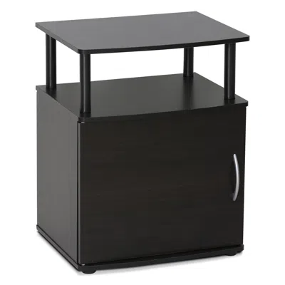 Furinno Jaya Utility Design End Table, In Black