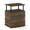 Furinno Jaya Utility Design End Table, Columbia Walnut/black