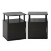 Furinno Jaya Utility Design End Table, Set Of Two,