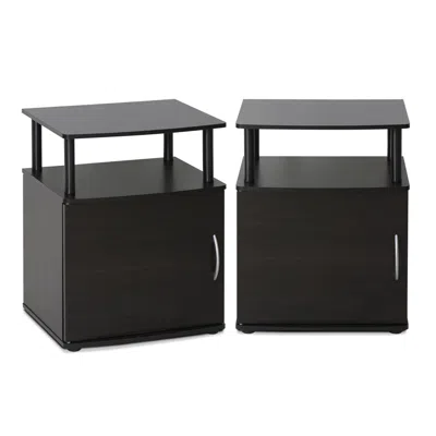 Furinno Jaya Utility Design End Table, Set Of Two,