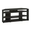 Furinno Jensen Corner Tv Stand Tv Up To 55 Inches, Espresso In Black