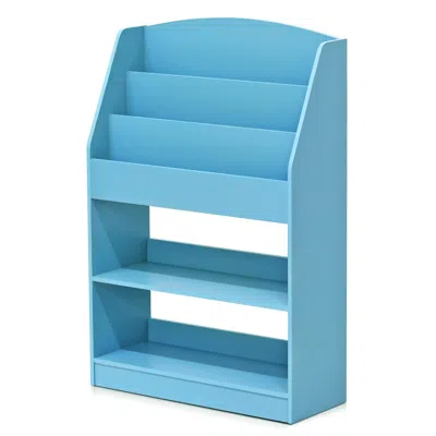 Furinno Kidkanac Magazine/bookshelf With Toy Storage, Light Blue