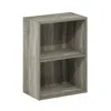 Furinno Luder 2-tier Open Shelf Bookcase, French Oak